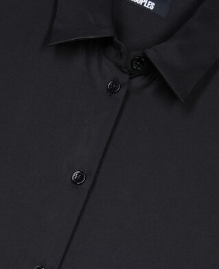 The Kooples FEMME BLACK chemise en soie noire