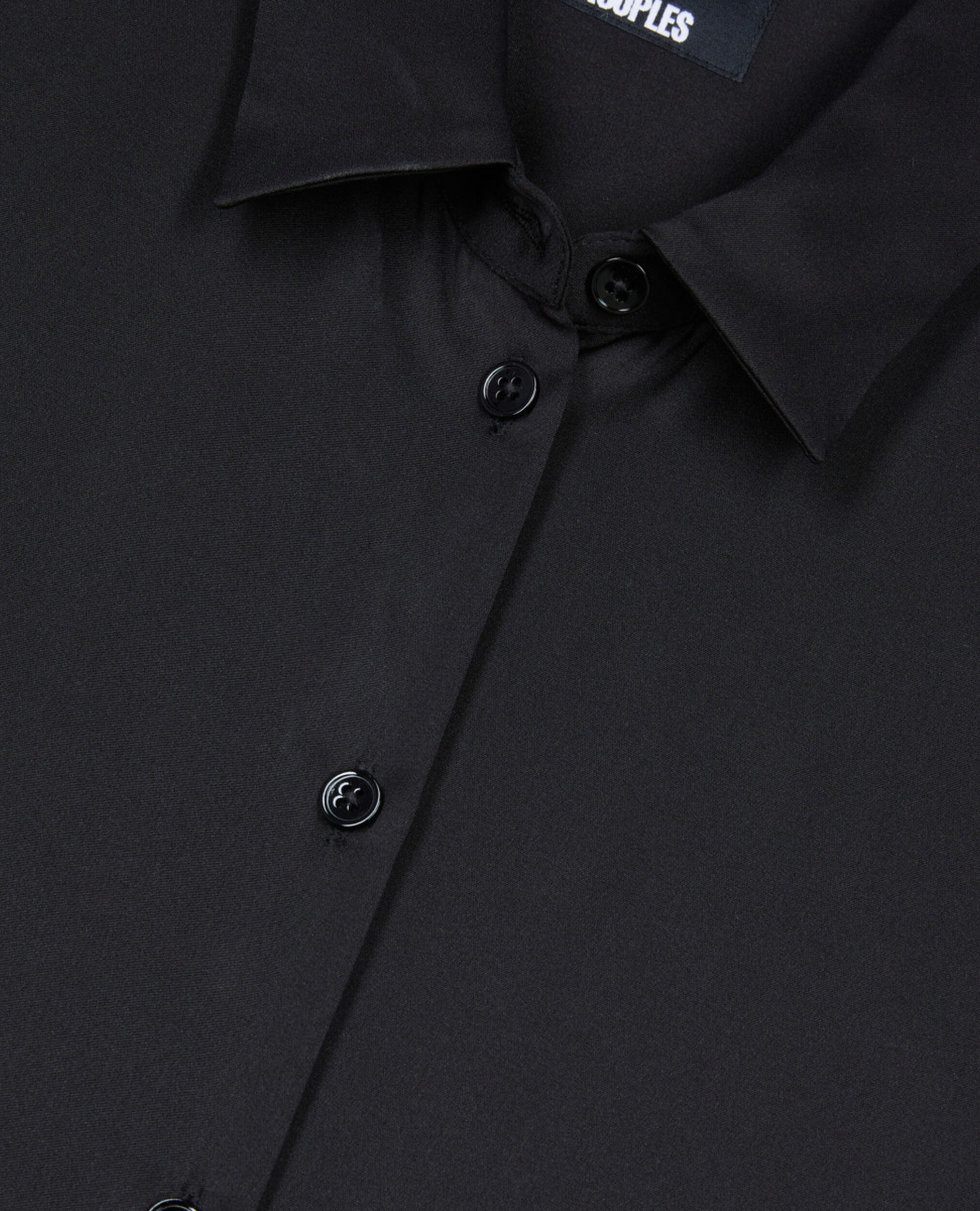 Chemise en soie noire, BLACK, hi-res image number null