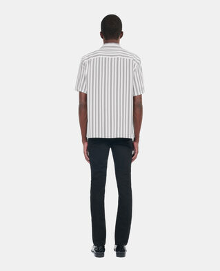 The Kooples MEN ECRU BLACK short-sleeved printed shirt