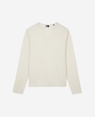 The Kooples MEN LIGHT BEIGE beige tunic-neck sweater