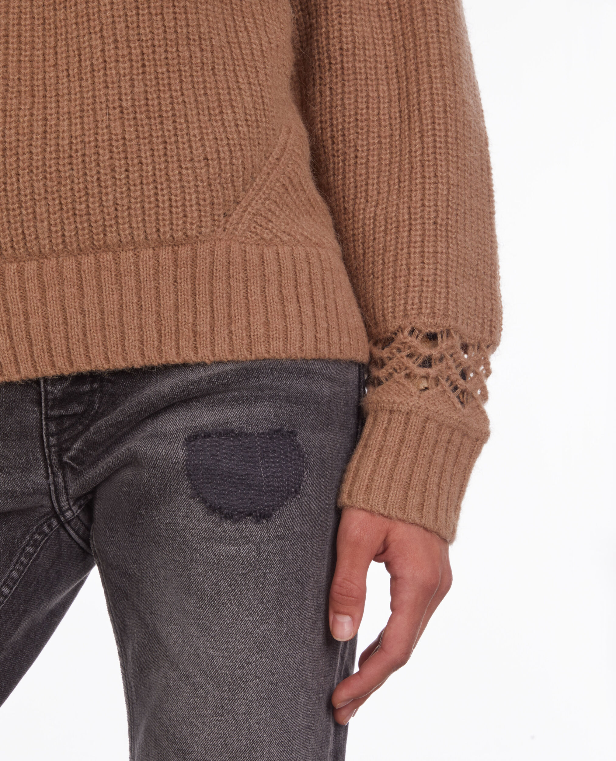 Camel wool-blend sweater, BROWN-BEIGE, hi-res image number null