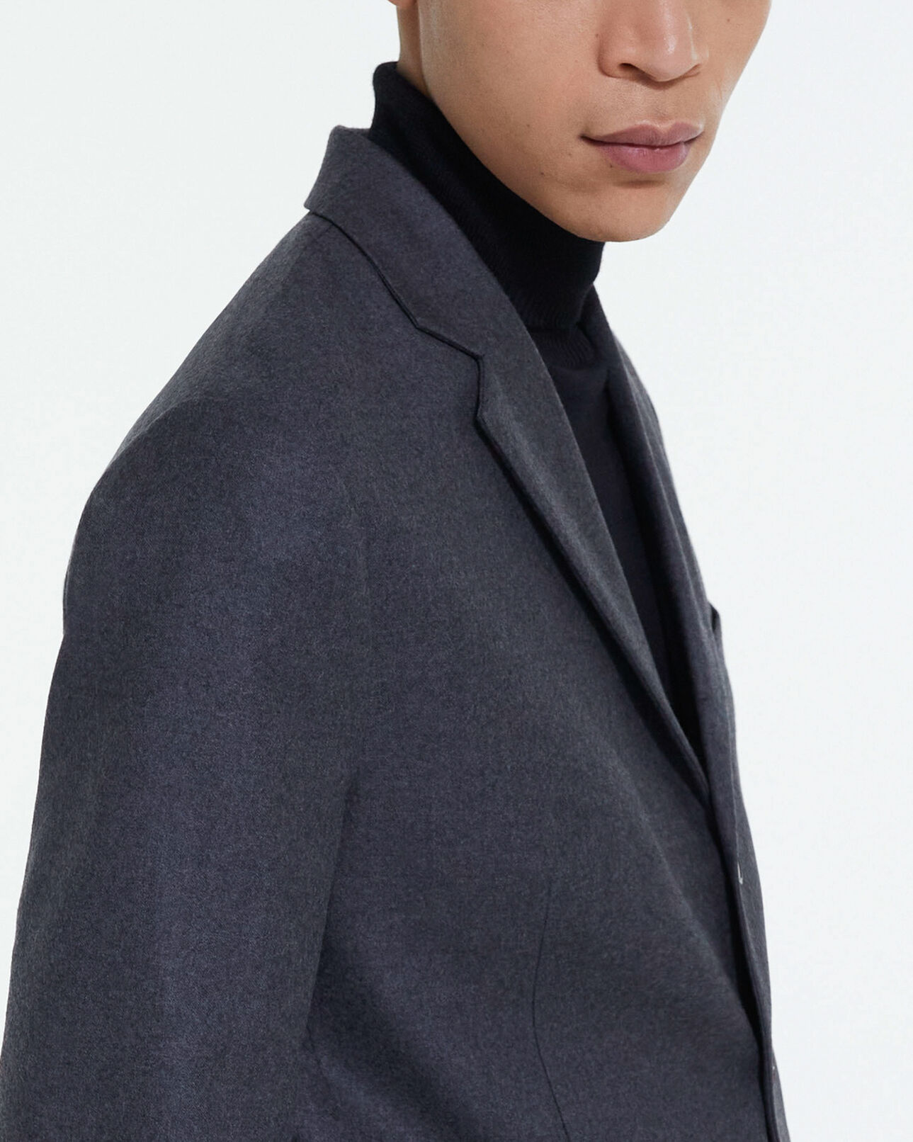 The Kooples MEN GREY gray wool suit jacket