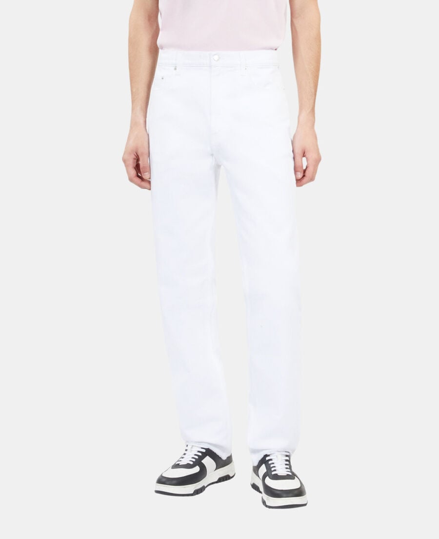 The Kooples HOMME WHITE jean droit blanc
