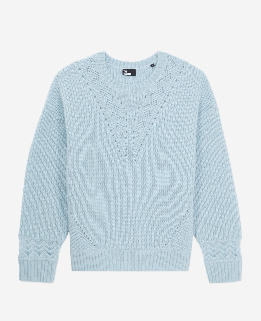 Blue wool-blend sweater | The Kooples