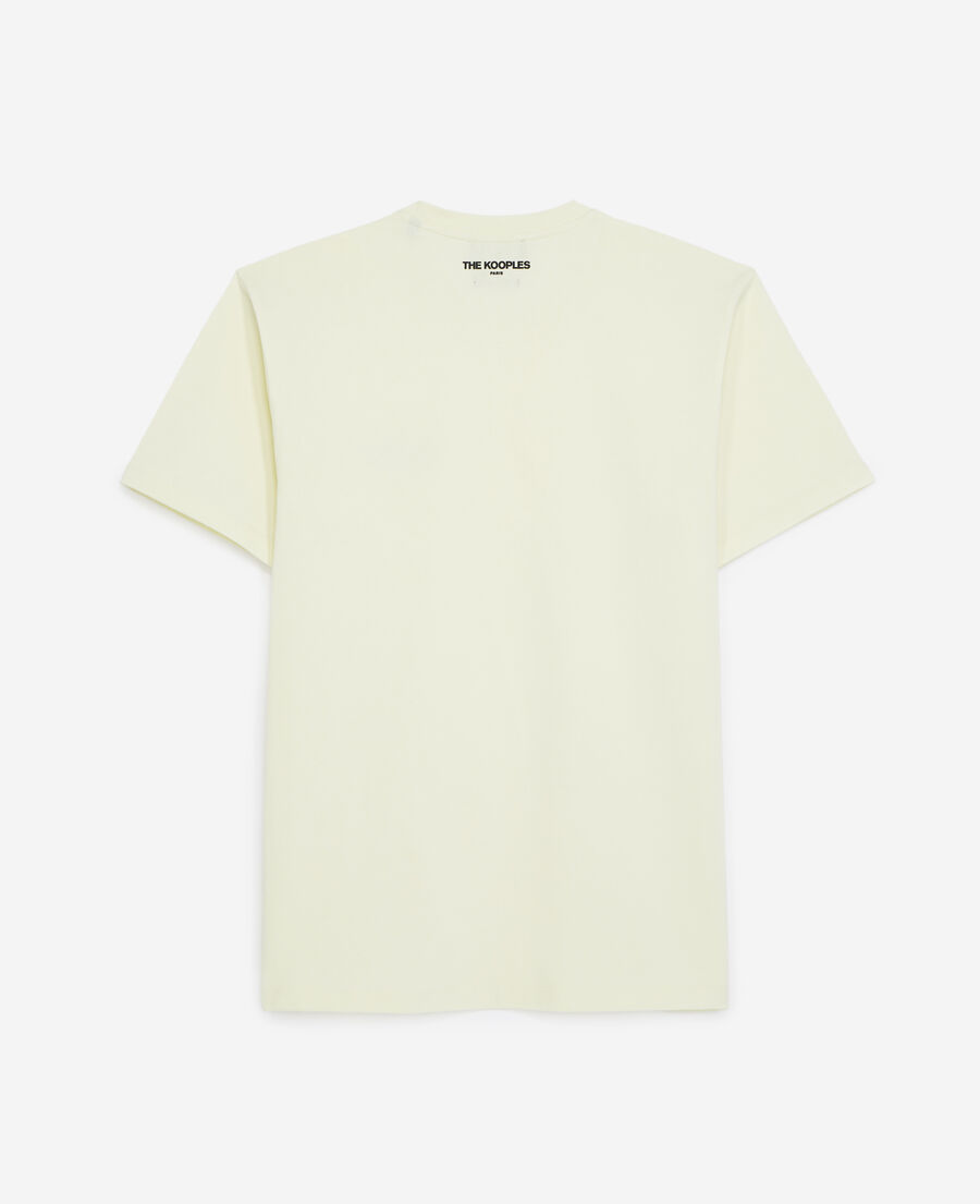 Yellow T-shirt with breast writing | The Kooples