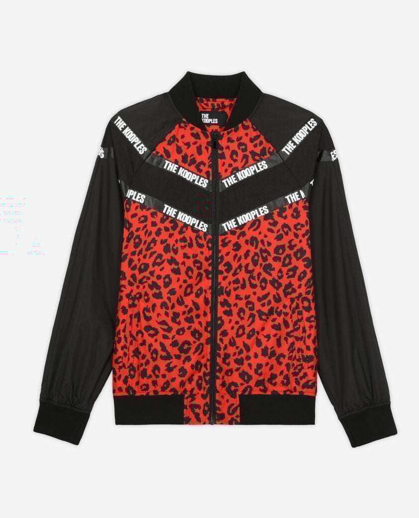 The Kooples F MULTICOLOR two-tone jacket with logo bands