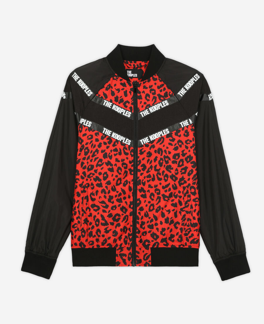 The Kooples F MULTICOLOR two-tone jacket with logo bands
