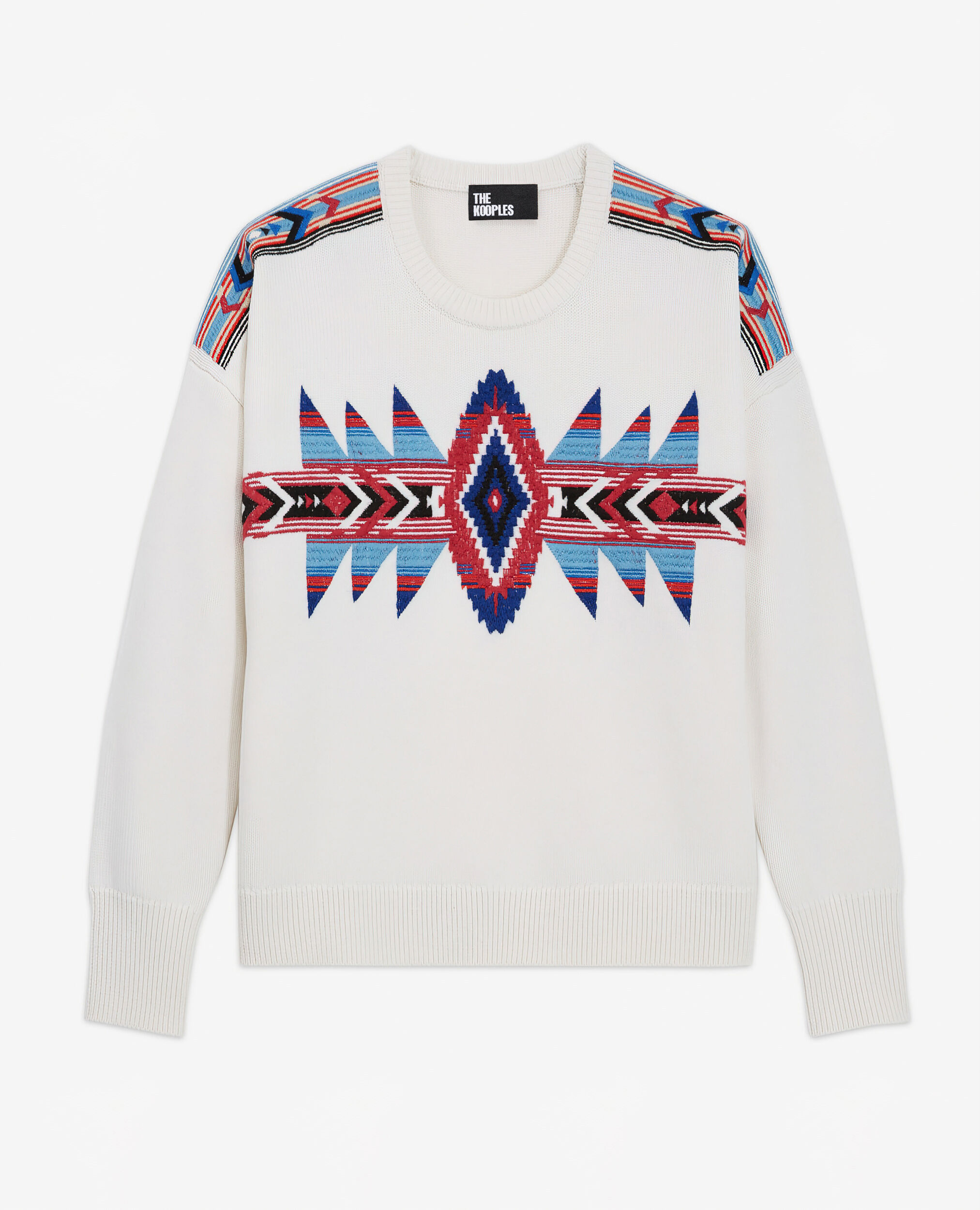 Embroidered wool sweater The Kooples US