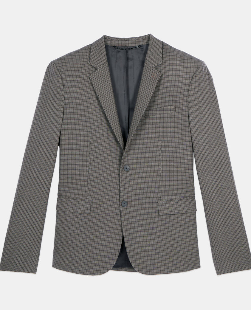 The Kooples HOMME BROWN veste de costume en laine marron