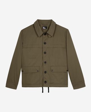 The Kooples MEN KAKI khaki short hooded parka