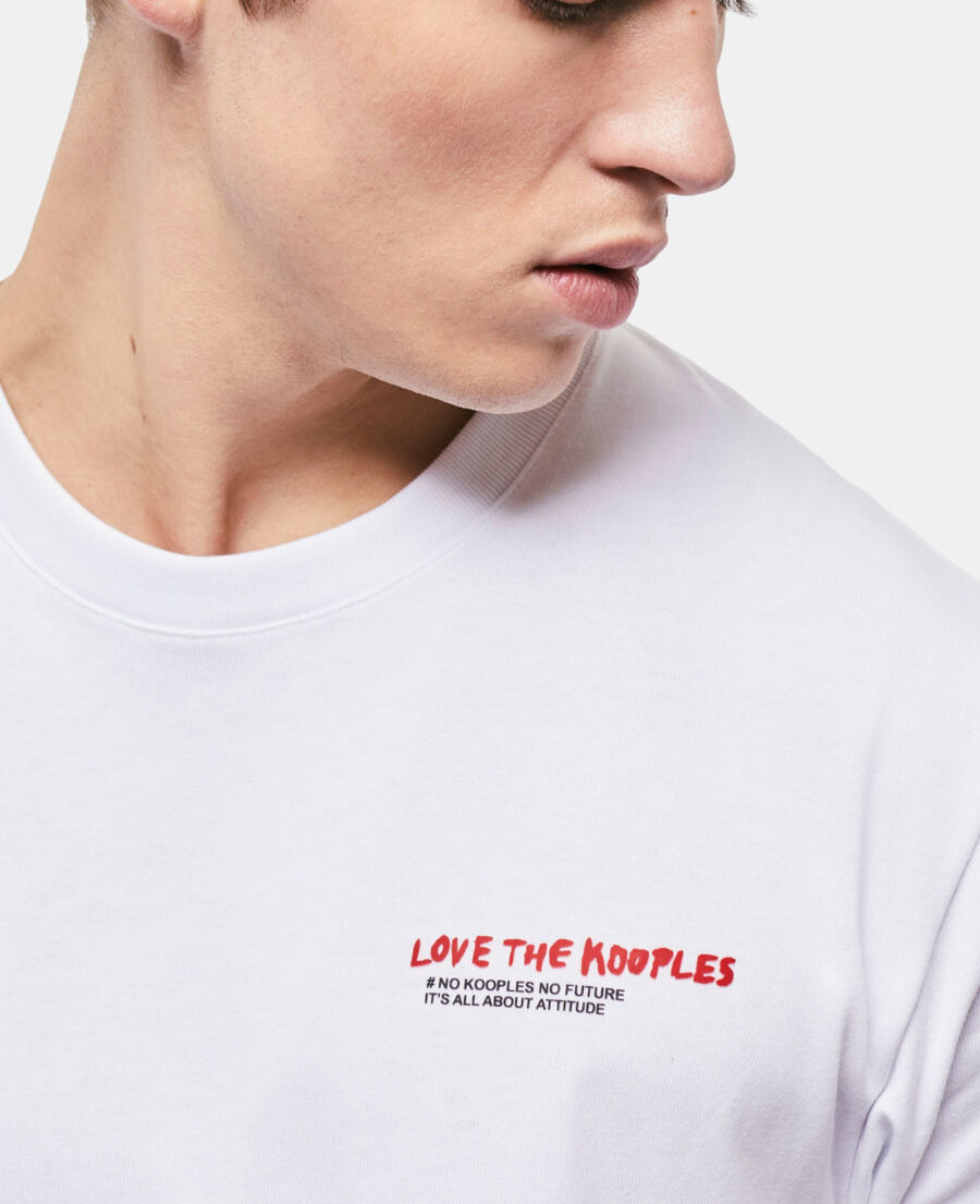 t-shirt homme i love kooples blanc