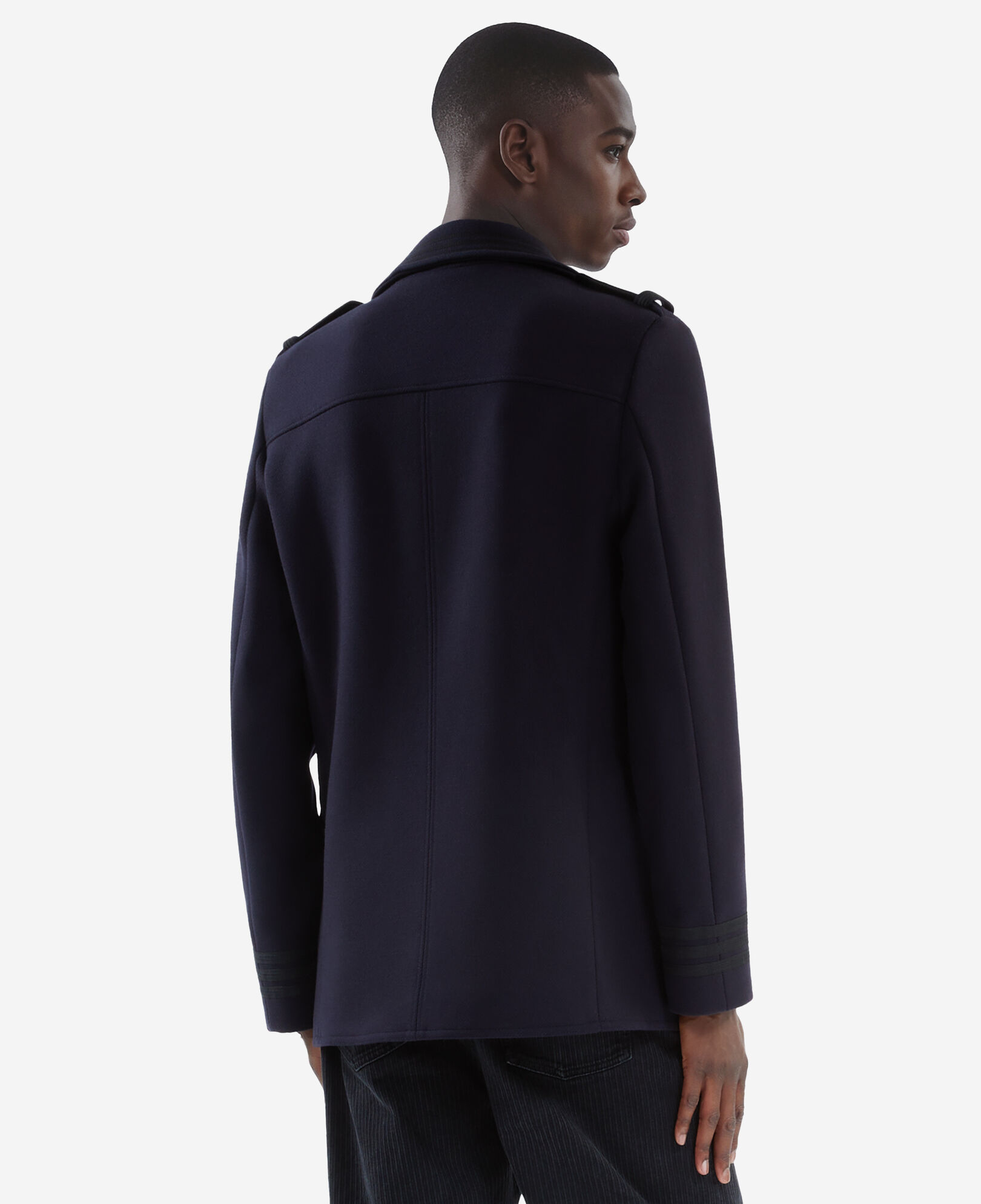 The Kooples HOMME DARK NAVY caban style officier bleu marine