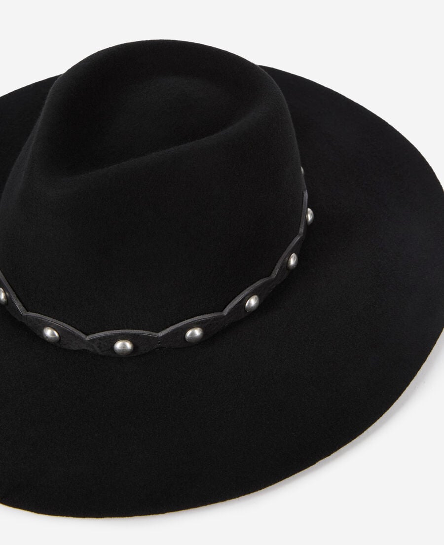 The Kooples MIXTE BLACK chapeau en laine noir