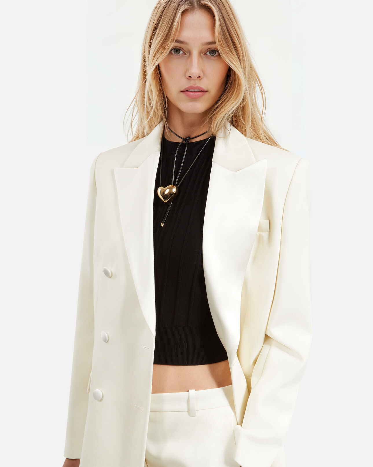 The Kooples FEMME GOLD collier pendentif cœur doré
