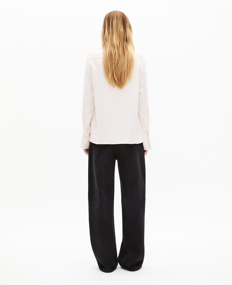 The Kooples F WHITE ecru satin shirt