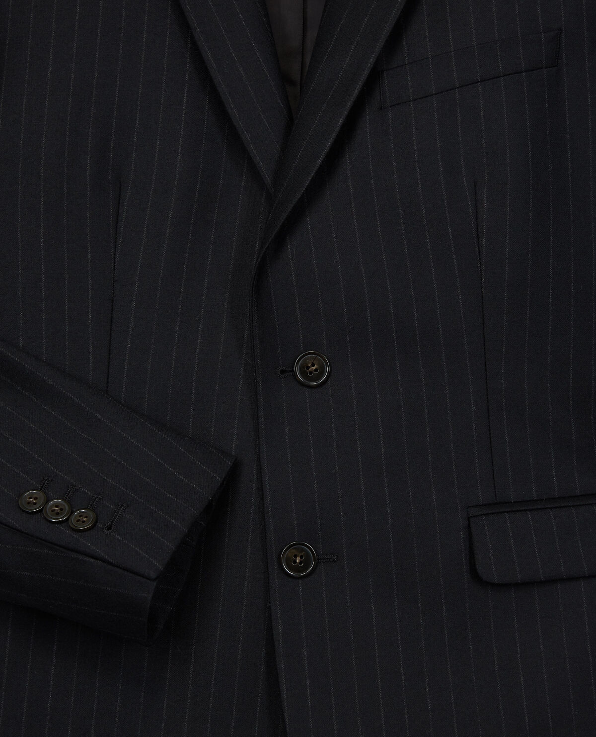 Veste blanche rayée 2025 noir