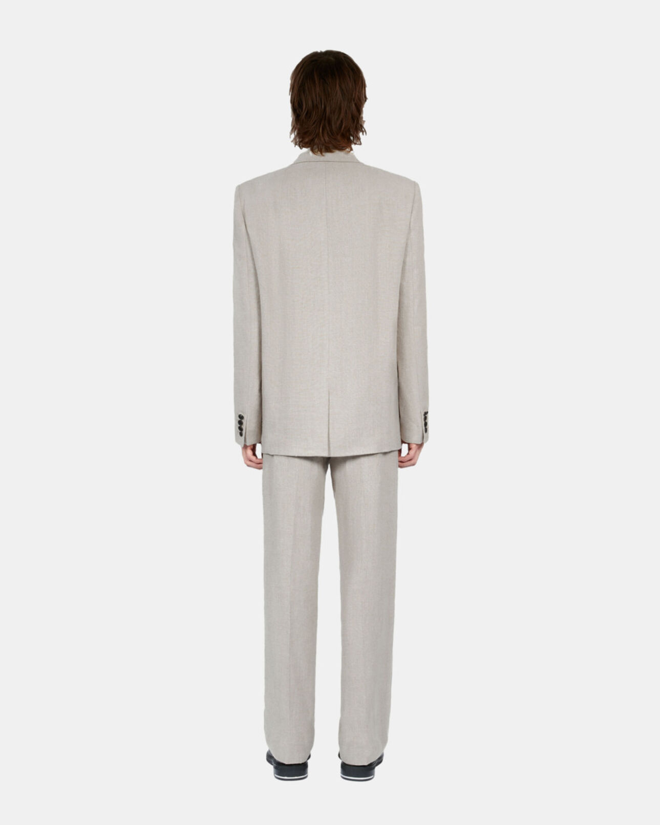 The Kooples HOMME BEIGE veste de costume en lin beige