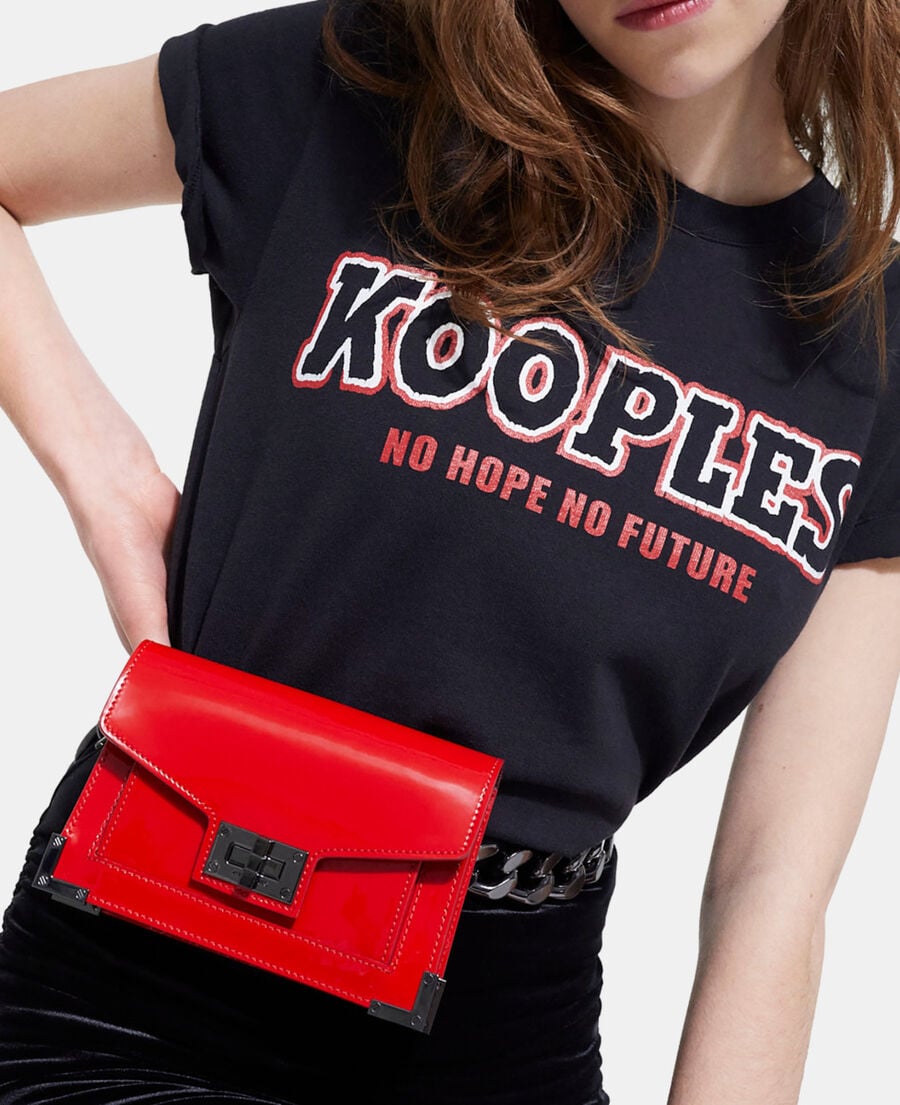 The Kooples DAMEN RED emily belt aus rotem leder