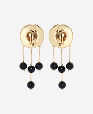 The Kooples F GOLD gold-plated earrings