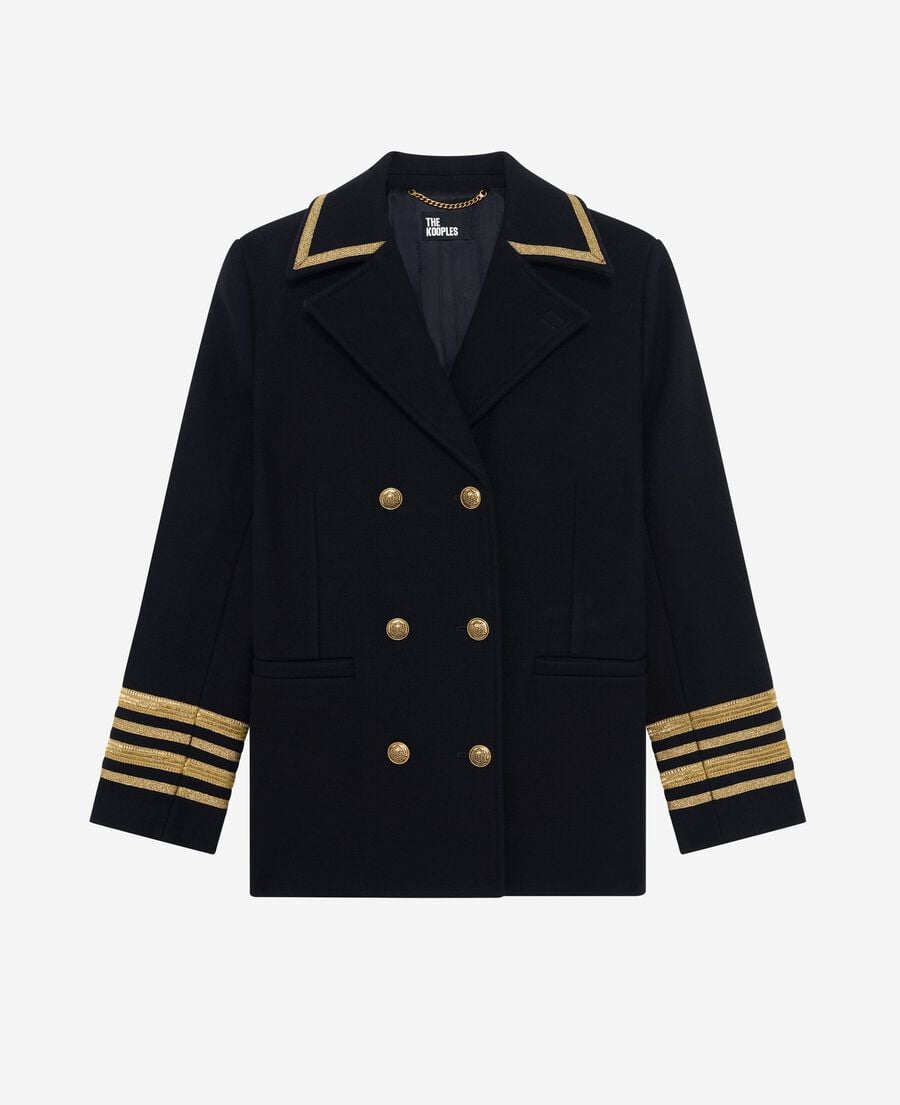 The Kooples WOMEN NAVY navy pea jacket