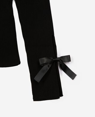 The Kooples WOMEN BLACK sweater with black ribbons