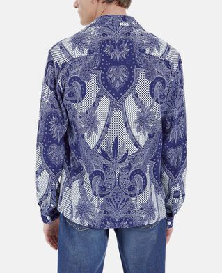 The Kooples HOMME BLUE chemise col requin bleue