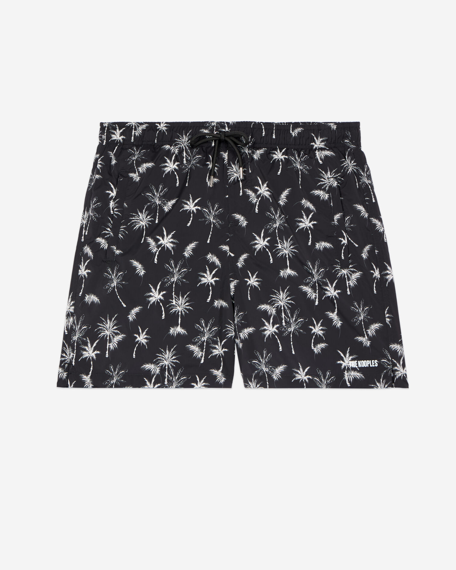 Printed swim shorts, BLACK, hi-res image number null