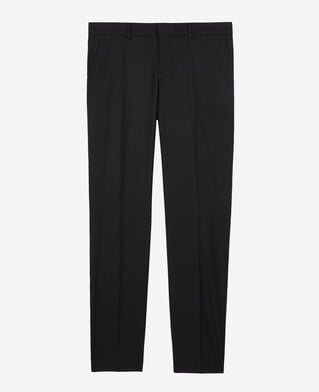 The Kooples MEN BLACK super 100s black wool suit pants