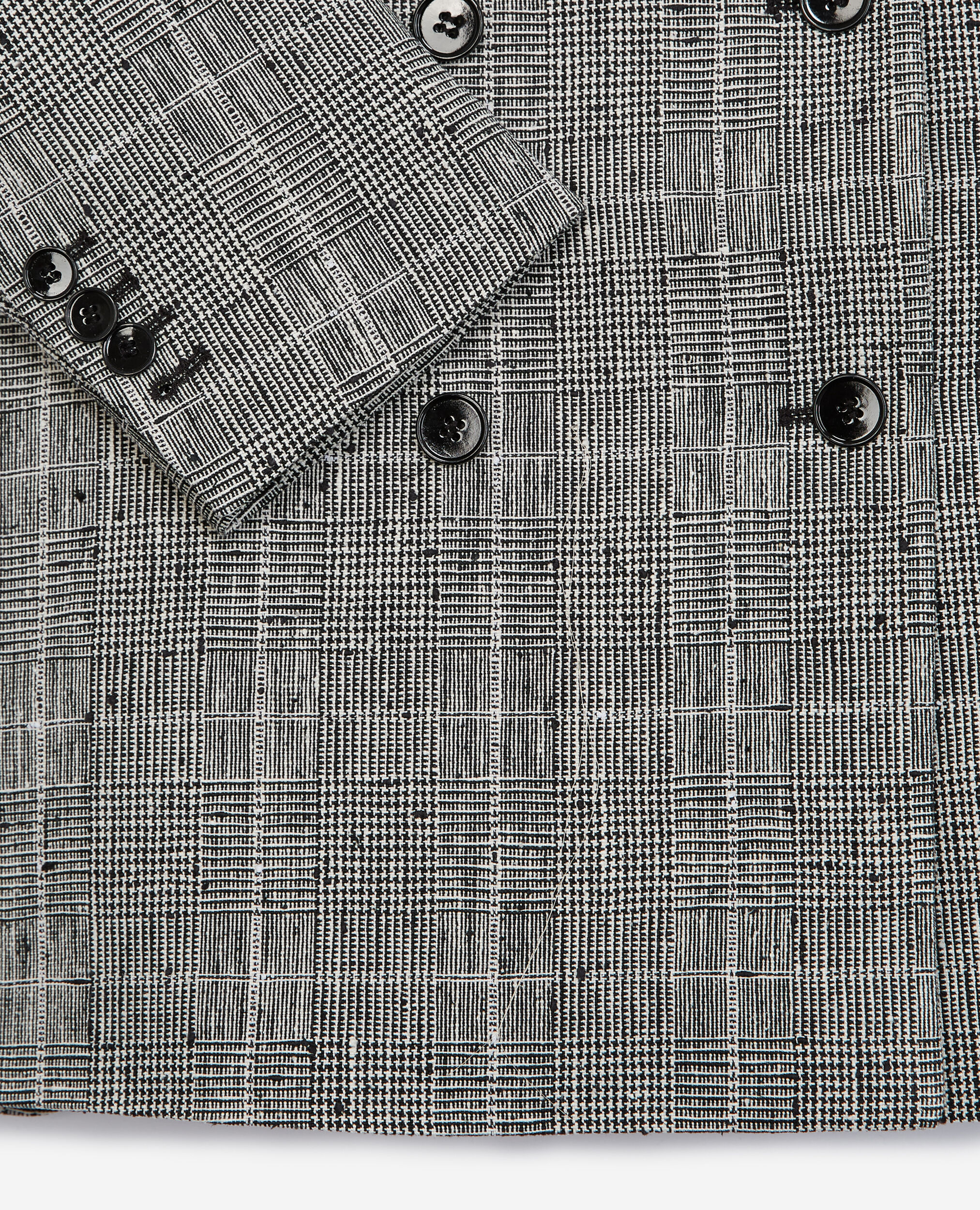Veste fluide grise prince-de-galles, BLACK WHITE, hi-res image number null