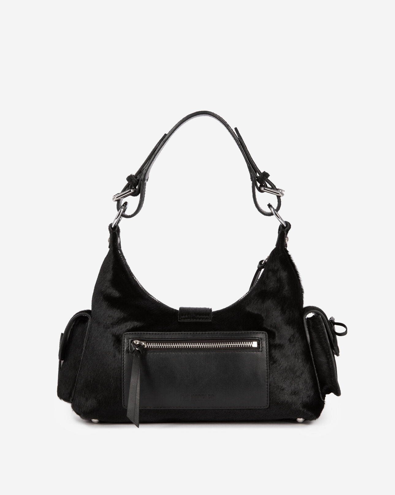 The Kooples DAMEN BLACK tasche amelia in fohlenoptik schwarz