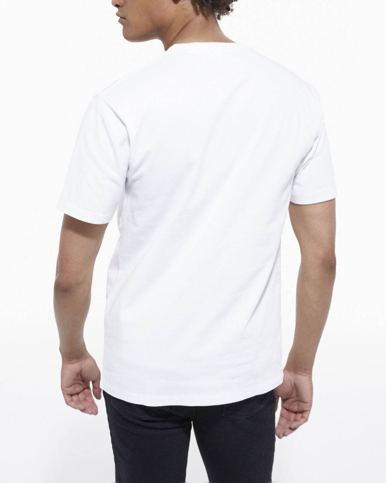 The Kooples HOMME RED WHITE t-shirt sérigraphié bicolore