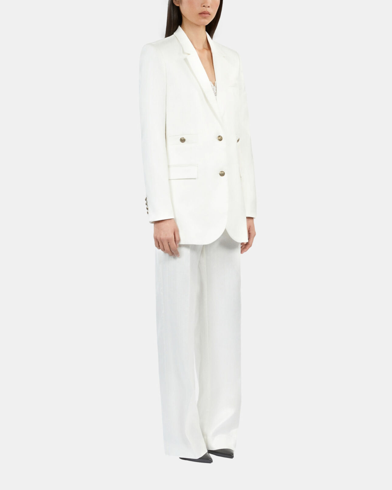 The Kooples WOMEN WHITE white suit jacket