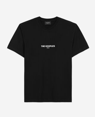 The Kooples MEN BLACK black logo t-shirt