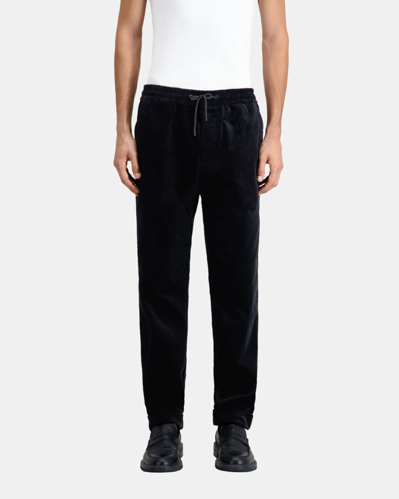 The Kooples MEN BLACK black corduroy trousers