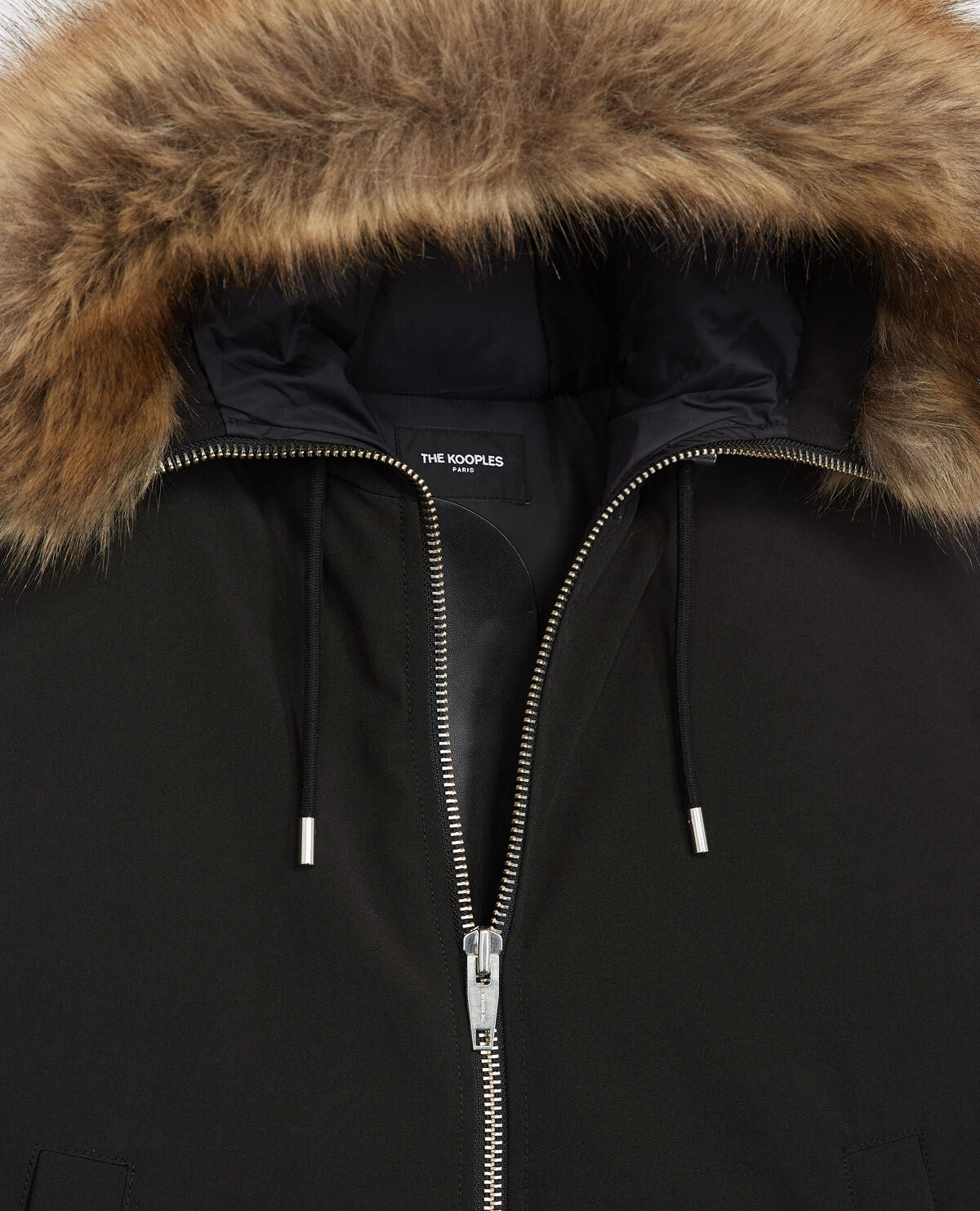 The kooples parka cheap with fur hood