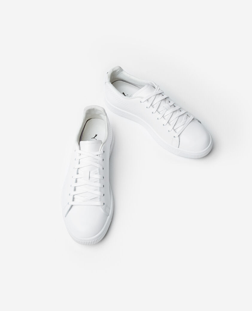 The Kooples MIXTE WHITE baskets blanches clyde puma x the kooples