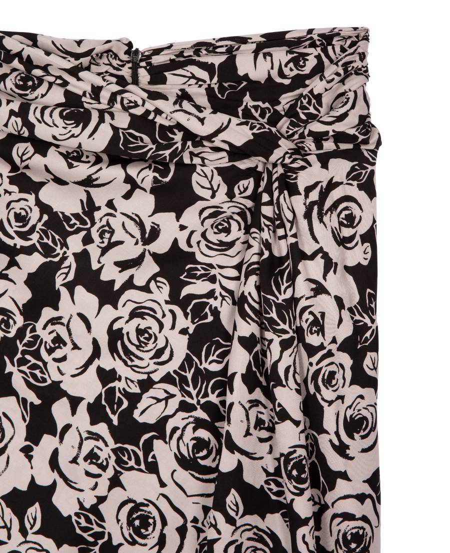 The Kooples DAMEN BLACK / PINK halblanger rock mit print