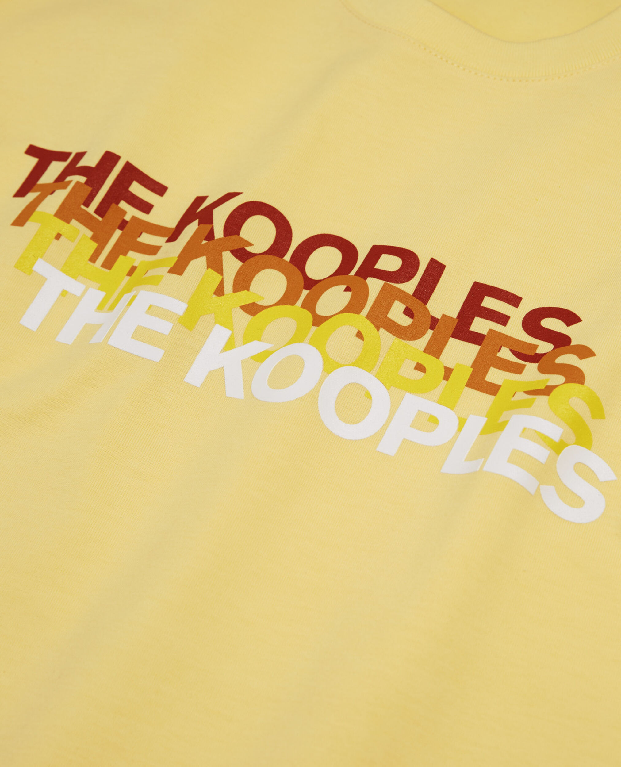 Camiseta amarilla The Kooples contraste, YELLOW, hi-res image number null