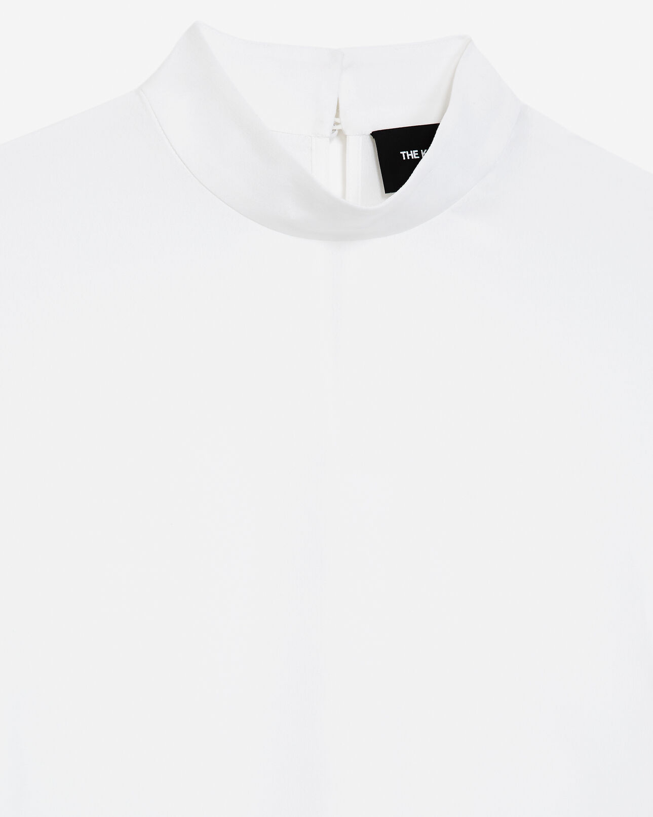 The Kooples MUJER WHITE top fluido blanco cuello alto