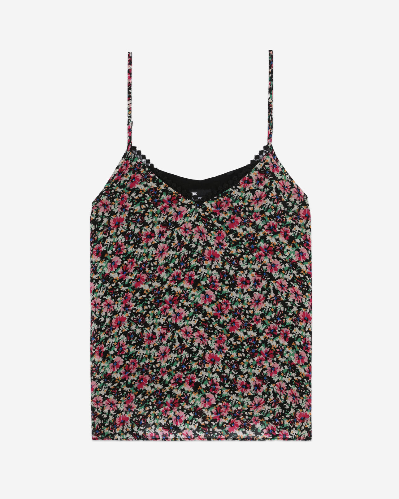 The Kooples WOMEN MULTICO printed camisole with lace