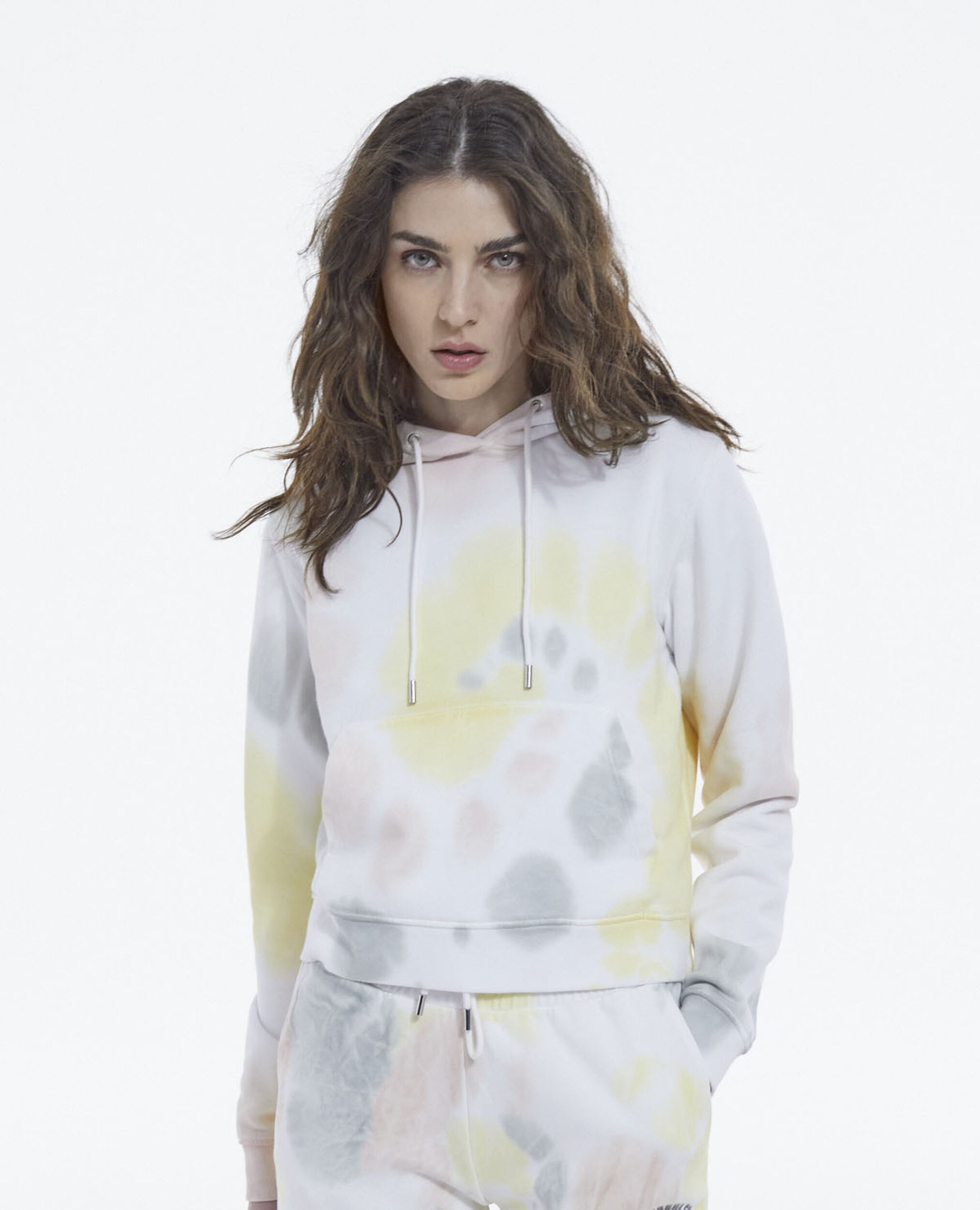 Sweat multicolore coton effet tie - dye, TIE AND DYE MULTICO, hi-res image number null