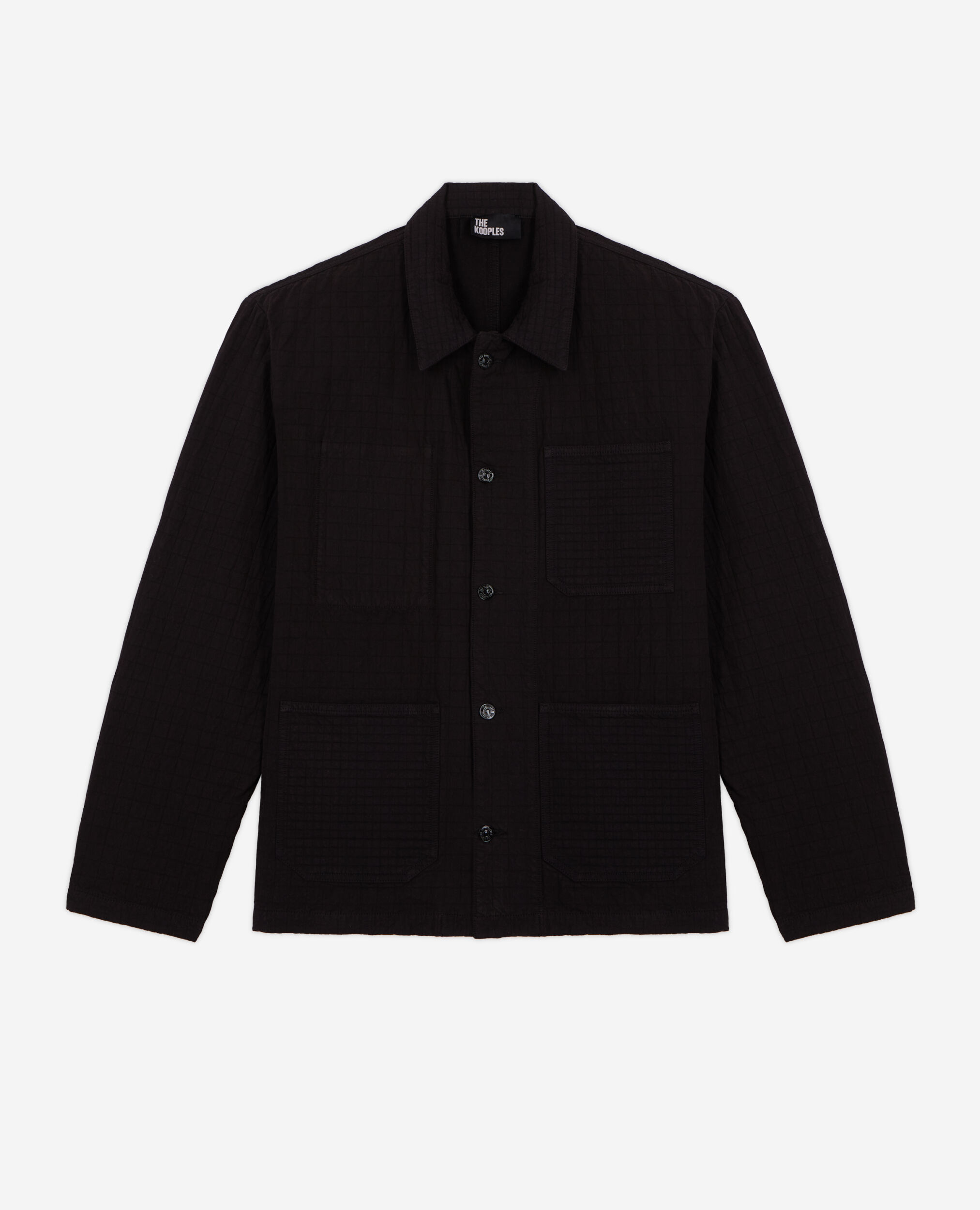 Black work jacket, BLACK, hi-res image number null