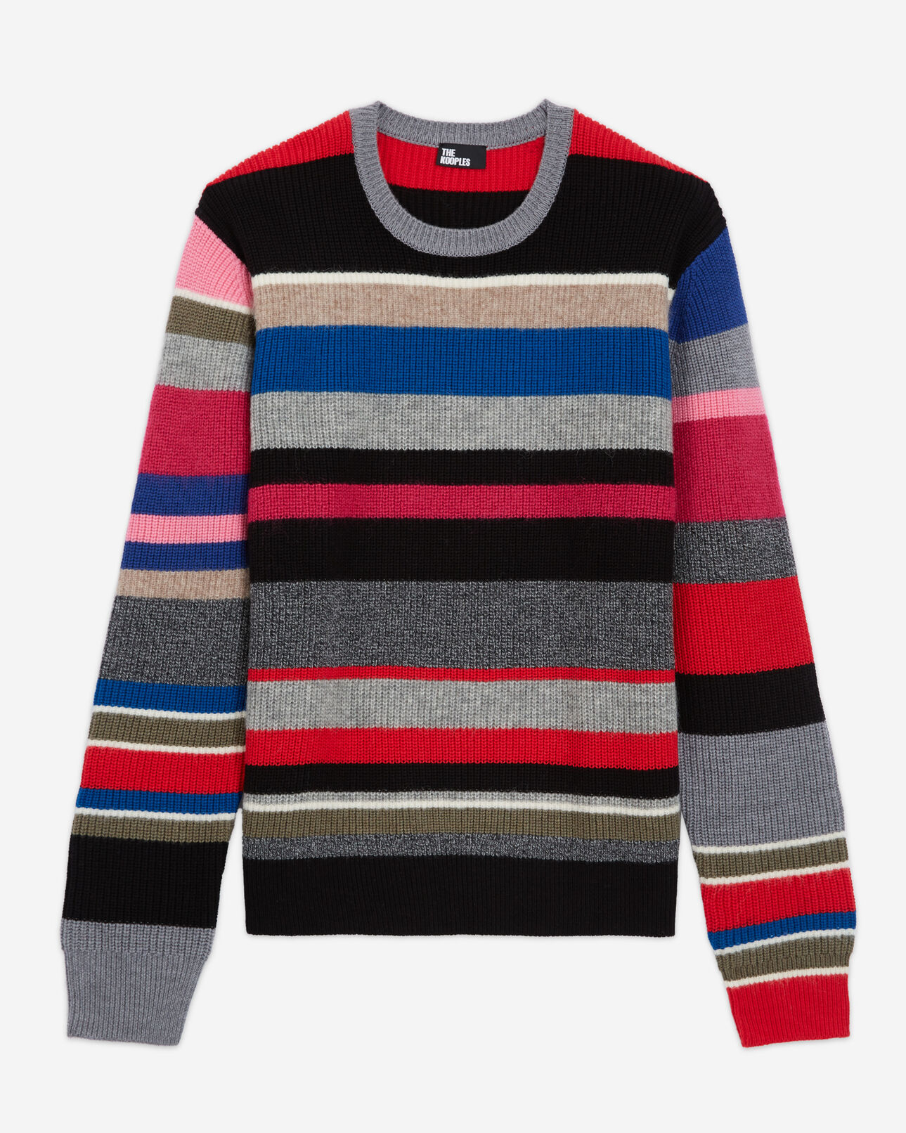 The Kooples HOMME MULTICO pull en laine multicolore