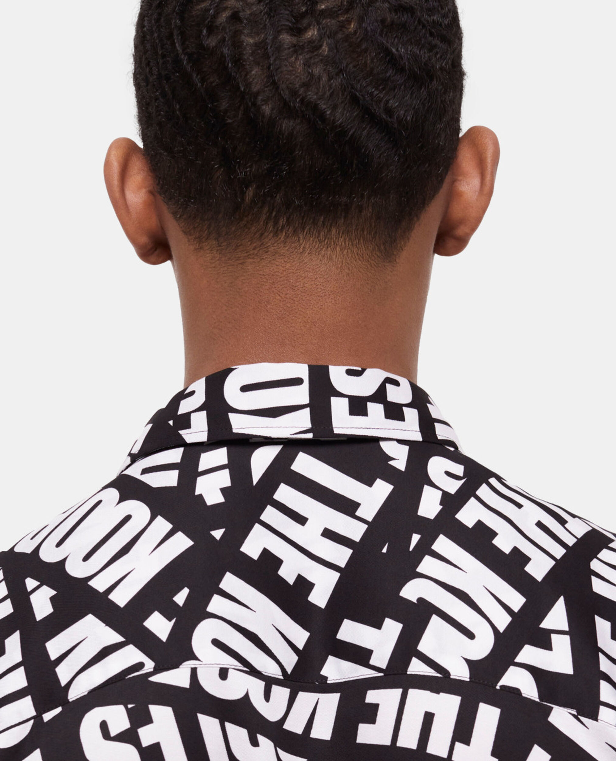 Casual shirt with Tape logo, BLACK WHITE, hi-res image number null