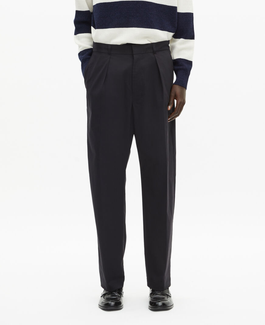 The Kooples HOMME BLACK pantalon à pinces noir