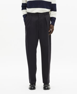 The Kooples HOMME BLACK pantalon à pinces noir