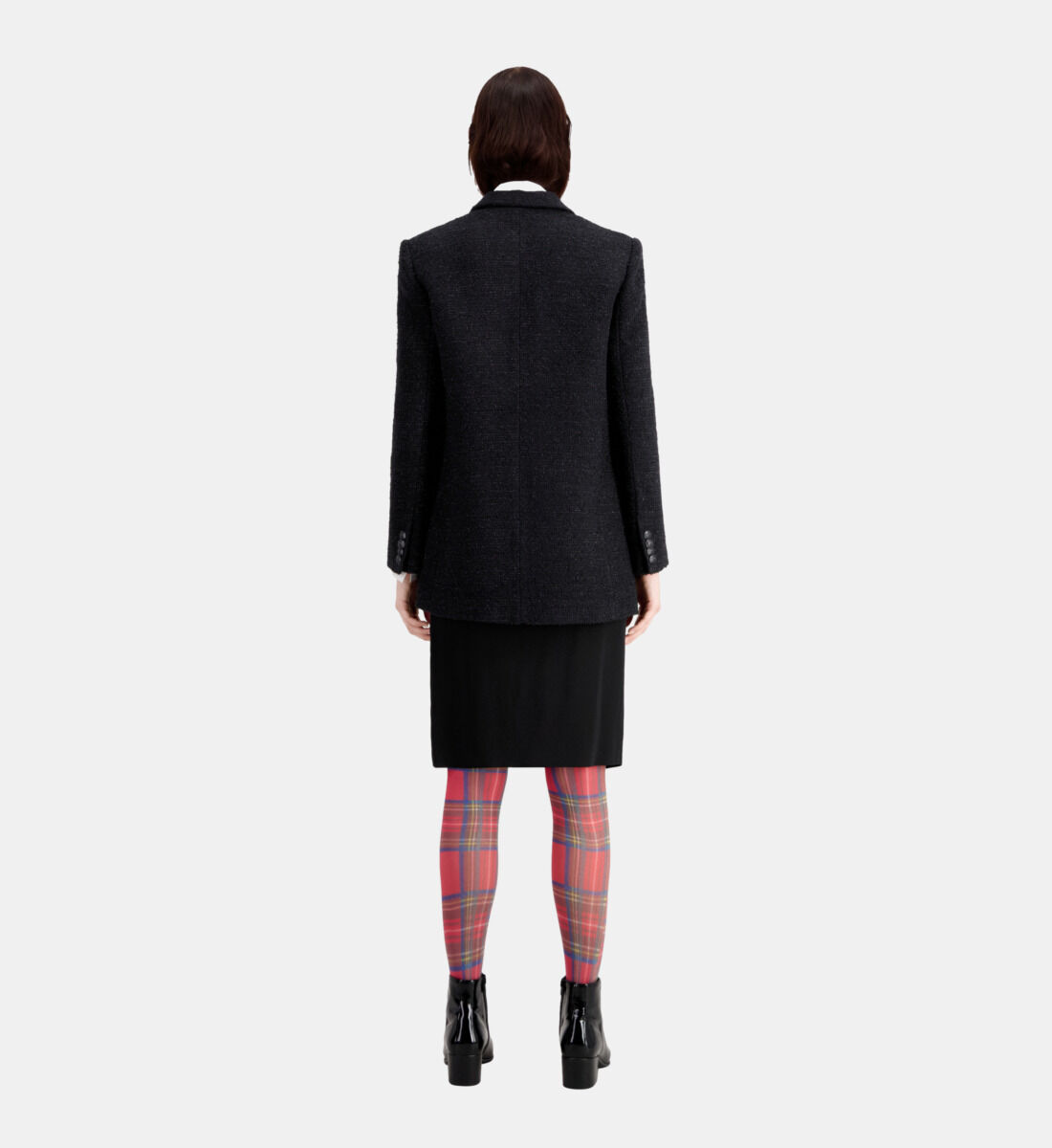 Black sale tweed blazer