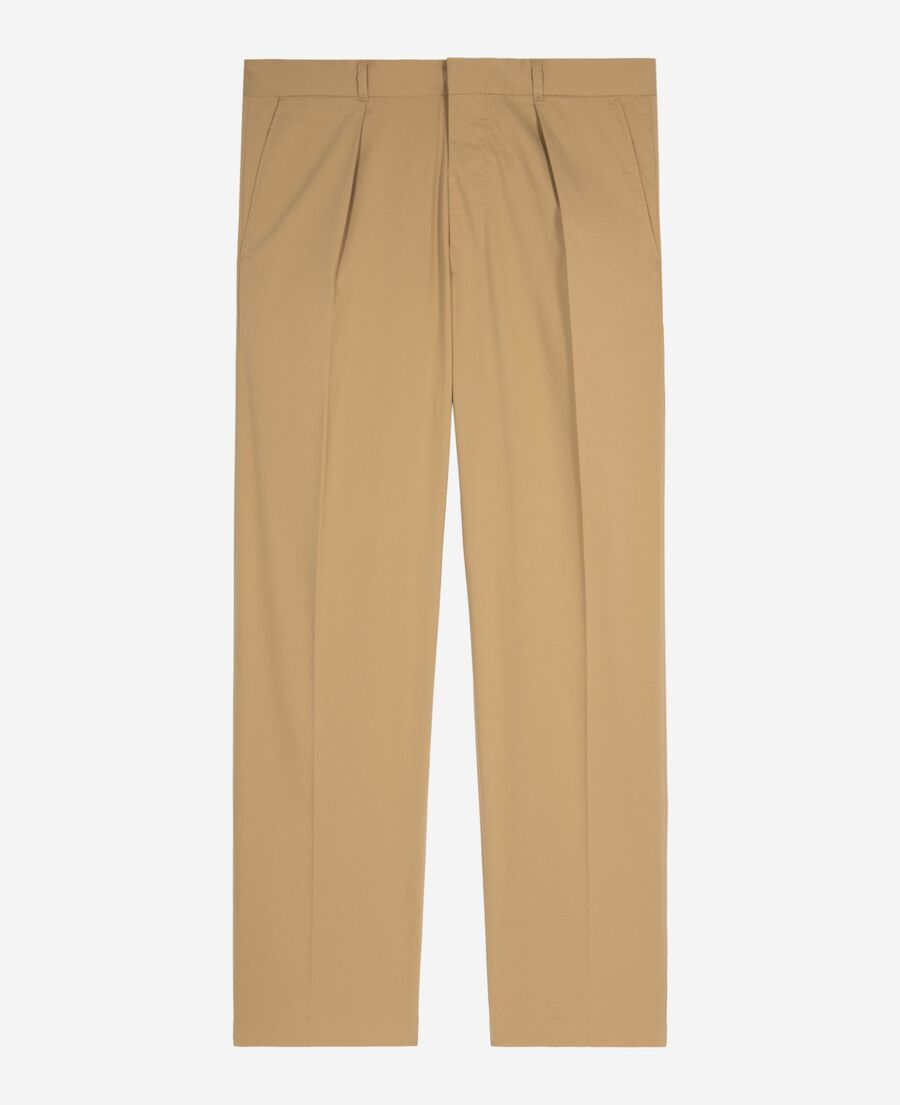 The Kooples MEN BEIGE beige pleated pants
