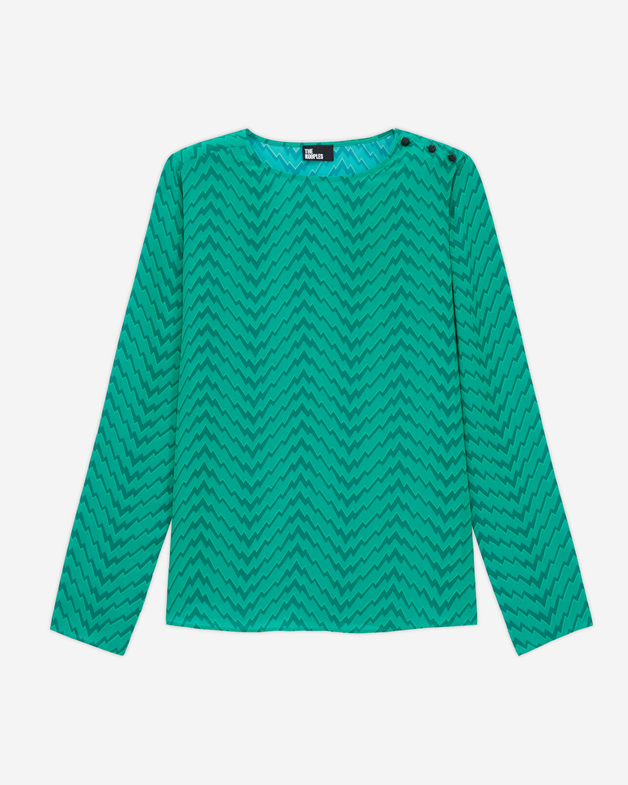 The Kooples FEMME GREEN top imprimé vert