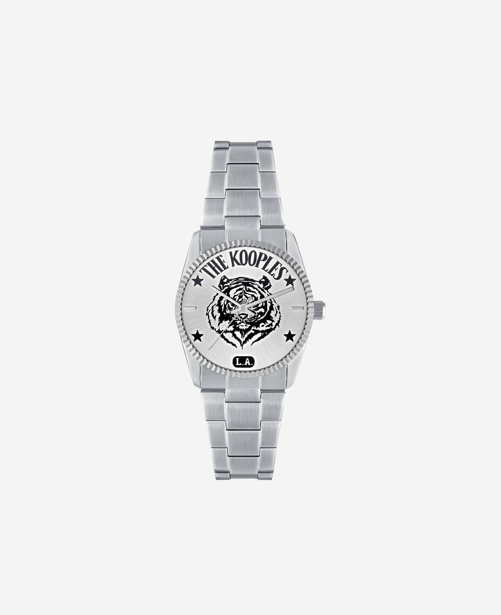 The Kooples MIXED SILVER  l.a. tiger watch